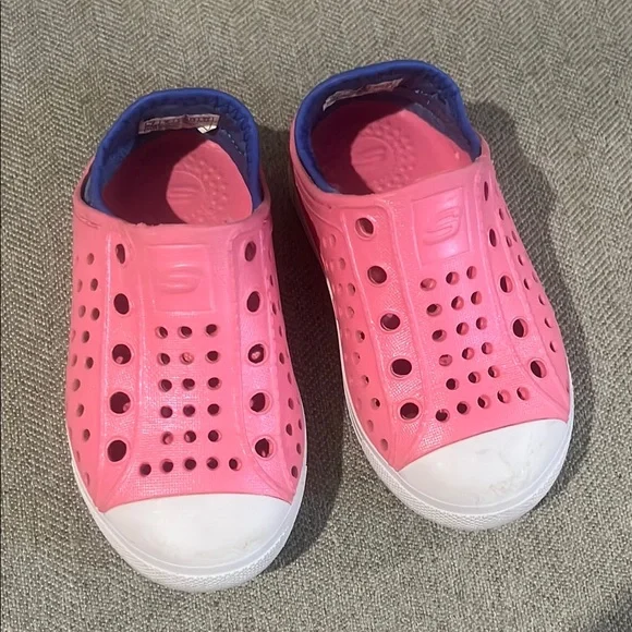 Skechers Pink, blue and White Water Shoes with Ventilation size 7 little girls - Picture 6 of 6